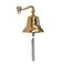 7.5" Gold Titanic Nautical Bell Wall Accent with Rope Pull